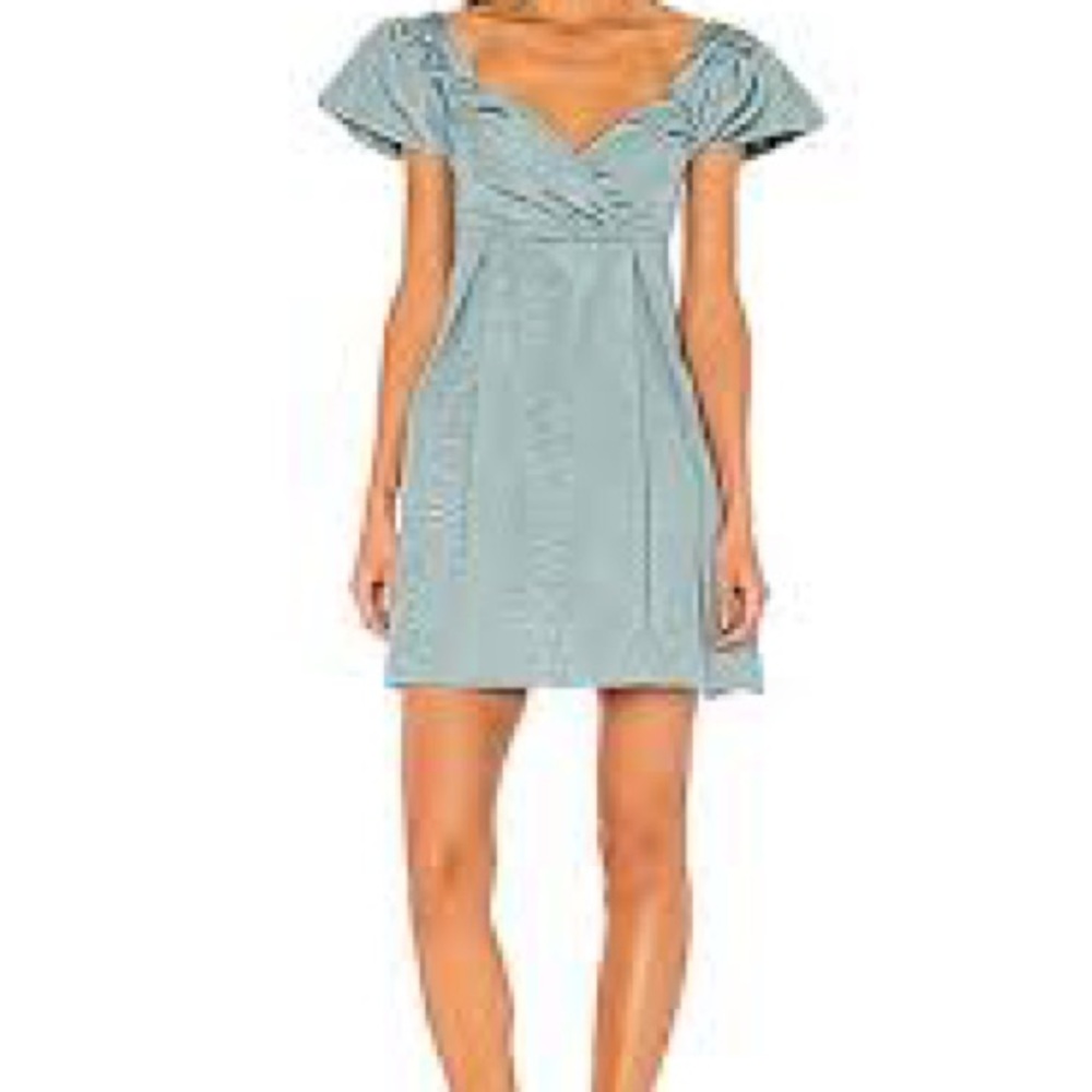 LPA NWT Light Blue Short Sleeve Empire Waist Dress